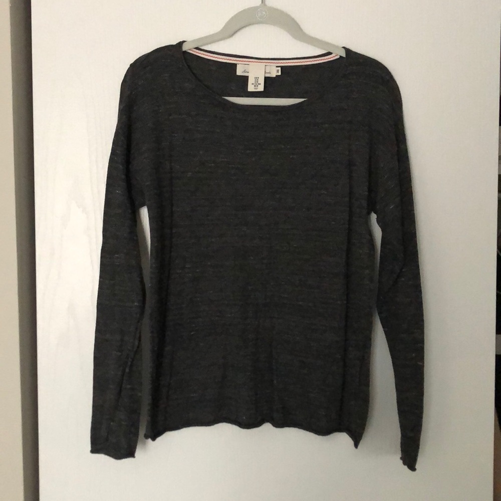 Dark Gray Long Sleeved Sweater
